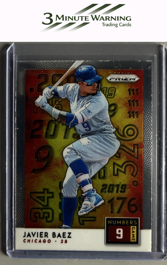 2019 Panini Prizm #NG8 Javier Baez Numbers Game