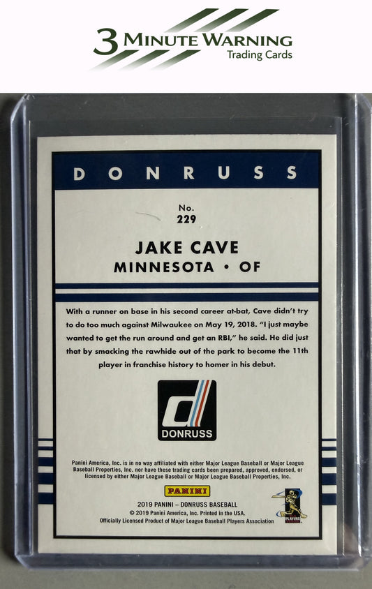 2019 Donruss #229 Jake Cave