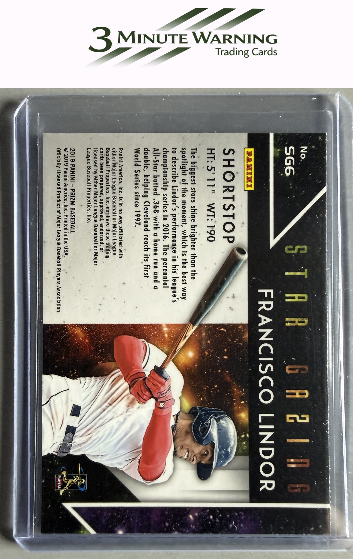 2019 Panini Prizm #SG6 Francisco Lindor Star Gazing