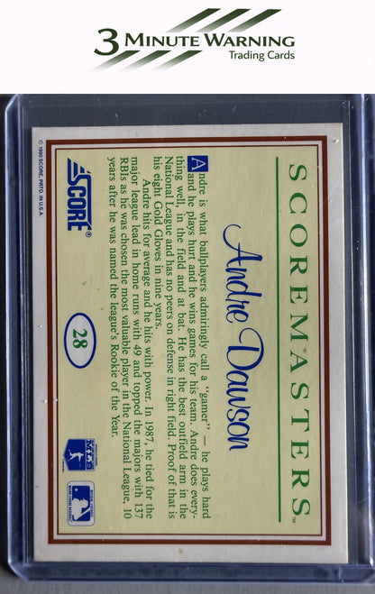 1989 Score Scoremasters #28 Andre Dawson