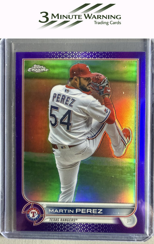 2022 Topps Chrome Update #USC103 Martin Perez Purple Refractor