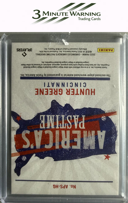 2022 Panini Chronicles #APS-HG Hunter Greene America's Pastime Swatches