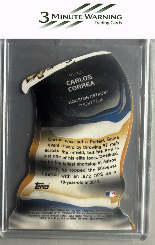 2014 Bowman Chrome #FDC-CC Carlos Correa Fire Die Cut Refractor