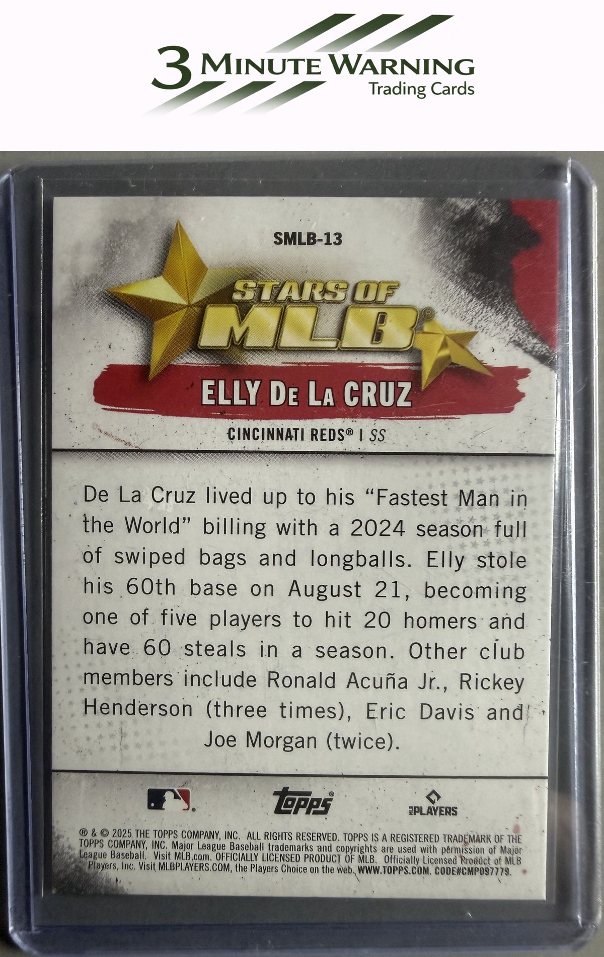 2025 Topps #SMLB-13 Elly De La Cruz Stars of MLB