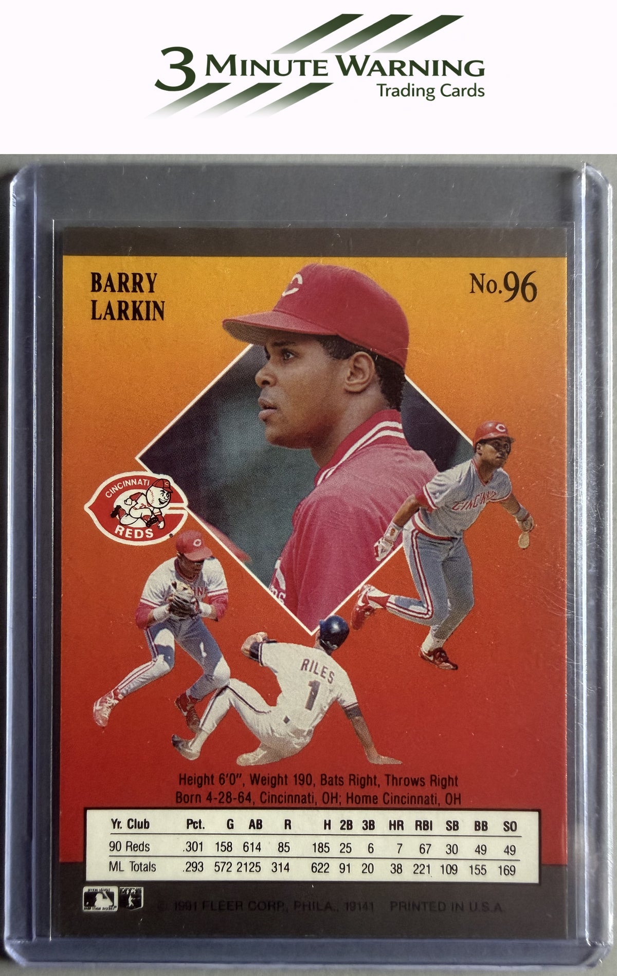 1991 Ultra #96 Barry Larkin
