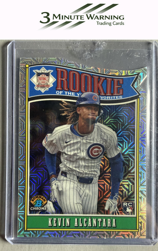 2025 Bowman #ROY-15 Kevin Alcántara Rookie of the Year Favorites Mojo Refractor