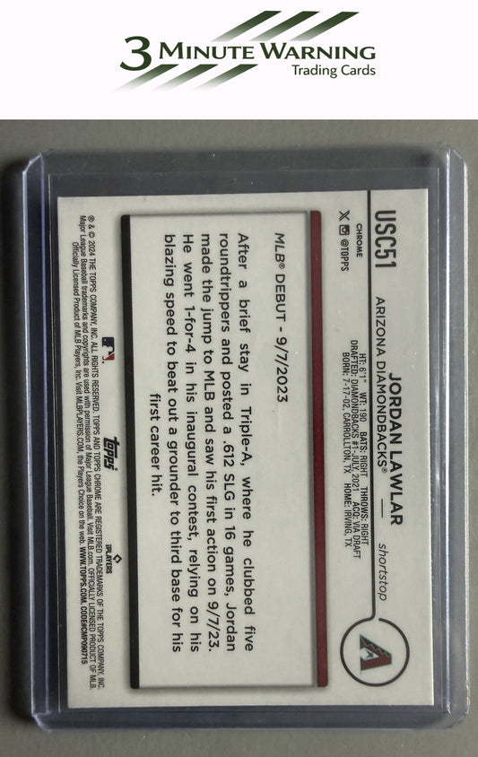 2024 Topps Chrome Update - X-Fractors #USC51 Jordan Lawlar
