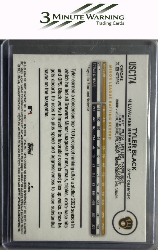 2024 Topps Chrome Update - X-Fractors #USC174 Tyler Black