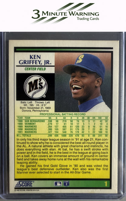 1992 Score #1 Ken Griffey, Jr. Samples