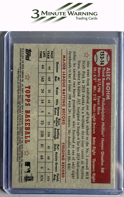 2021 Topps #T52-14 Alec Bohm 1952 Topps Redux