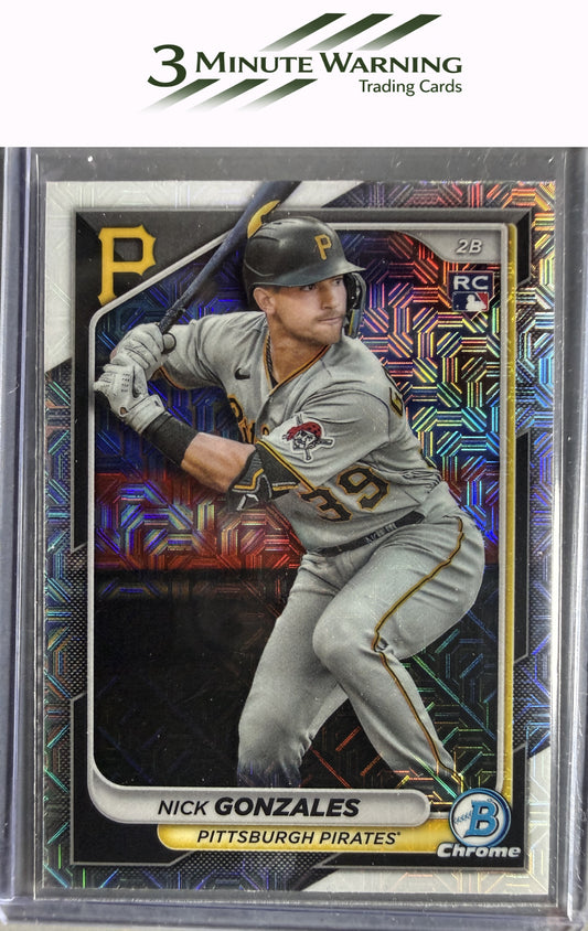 2024 Bowman #62 Nick Gonzales Chrome Mojo Refractor