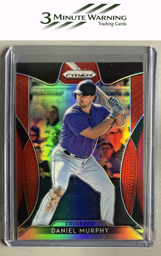 2019 Panini Prizm #243 Daniel Murphy Red Prizm