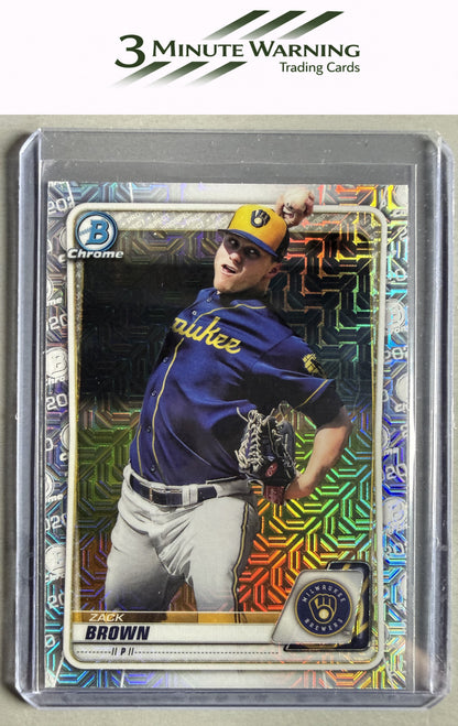 2020 Bowman #BCP-34 Zack Brown Chrome Prospects Mojo Refractor