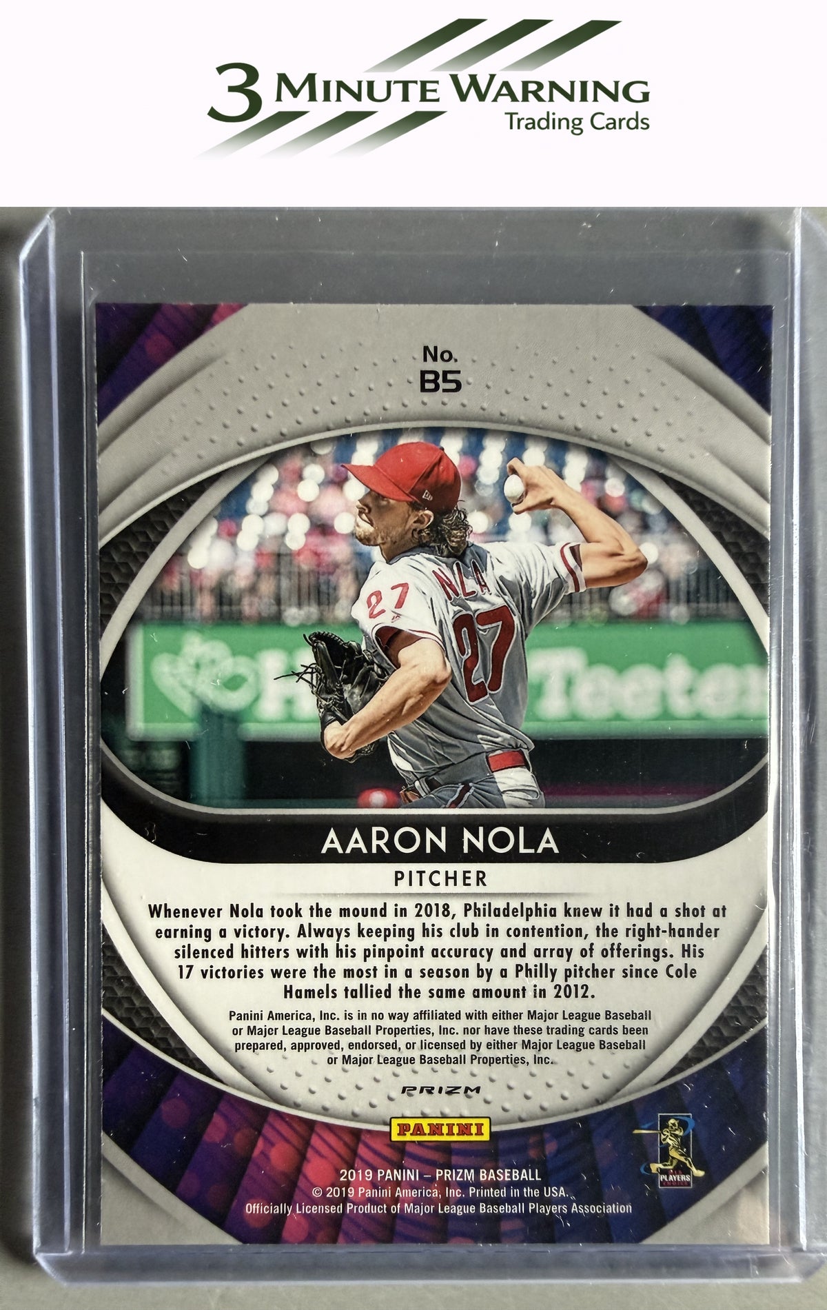2019 Panini Prizm #B5 Aaron Nola Brilliance Prizm