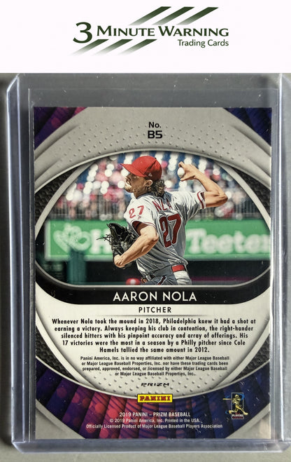 2019 Panini Prizm #B5 Aaron Nola Brilliance Prizm
