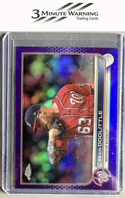 2022 Topps Chrome Update #USC161 Sean Doolittle Purple Refractor