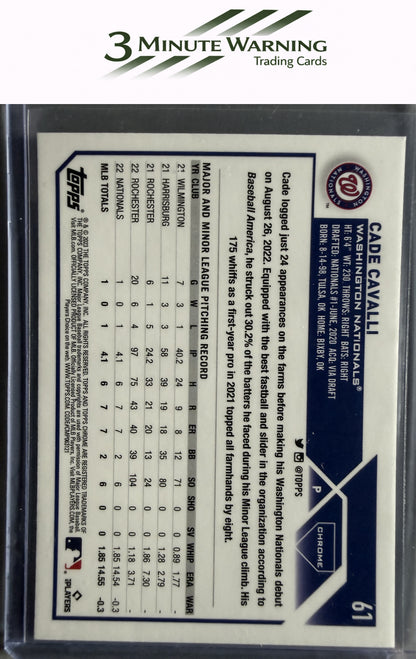 2023 Topps Chrome #61 Cade Cavalli