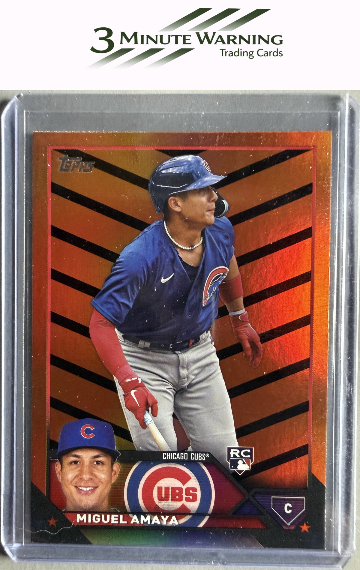 2023 Topps Update #US60 Miguel Amaya Orange and Black Foil