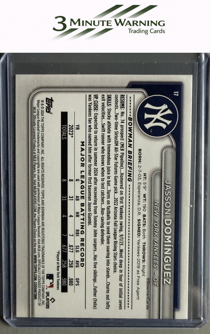 2024 Bowman #17 Jasson Domínguez