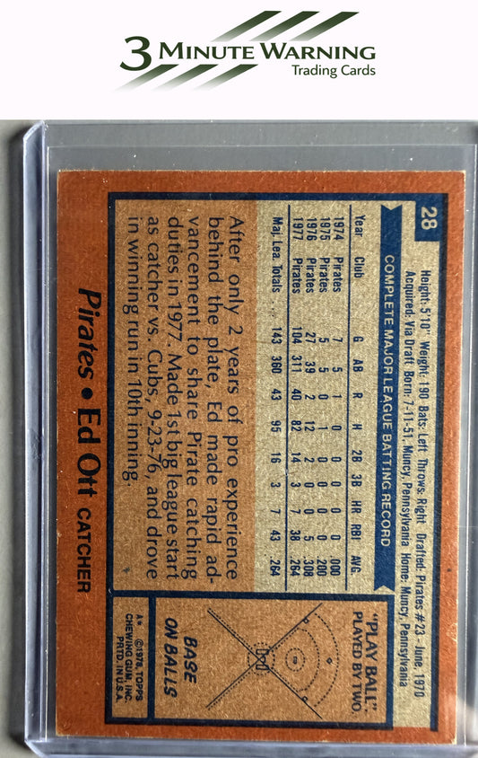 1978 Topps #28 Ed Ott