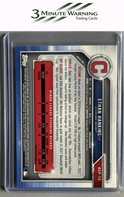 2019 Bowman #BCP-15 Ethan Hankins Chrome Prospects