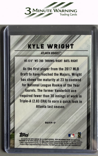 2019 Bowman #ROYF-7 Kyle Wright Rookie of the Year Favorites