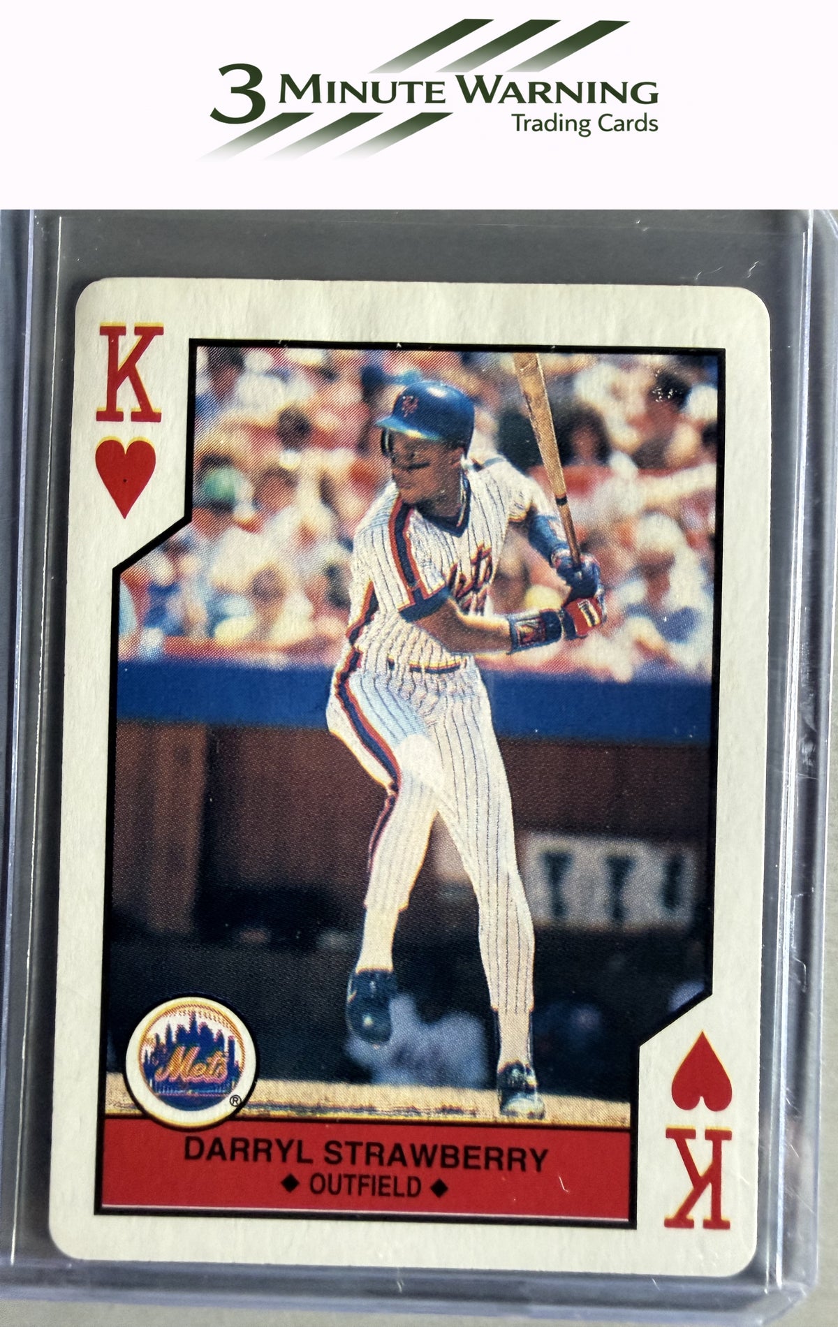 1990 U.S. Playing Card Co.  All-Stars Playing Cards #K♥ Darryl Strawberry