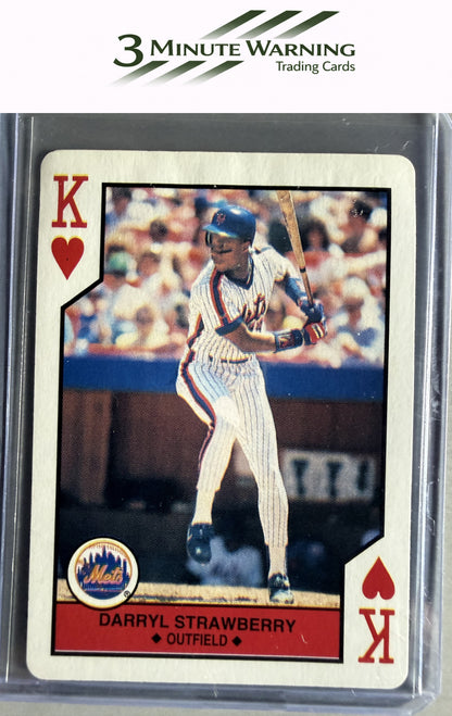 1990 U.S. Playing Card Co.  All-Stars Playing Cards #K♥ Darryl Strawberry