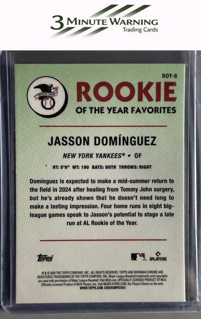 2024 Bowman #ROY-6 Jasson Dominguez Rookie of the Year Favorites