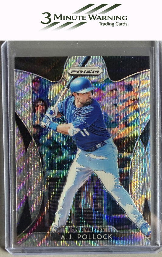 2019 Panini Prizm #18 A.J. Pollock Blue Wave Prizm #/60