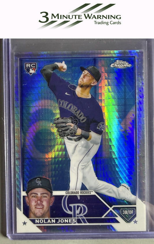 2023 Topps Chrome #43 Nolan Jones Prism Refractor
