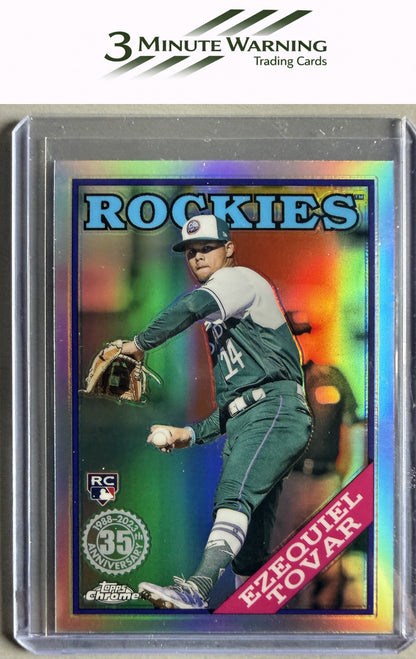 2023 Topps Chrome #88BC-9 Ezequiel Tovar 1988 Topps Baseball 35th Anniversary