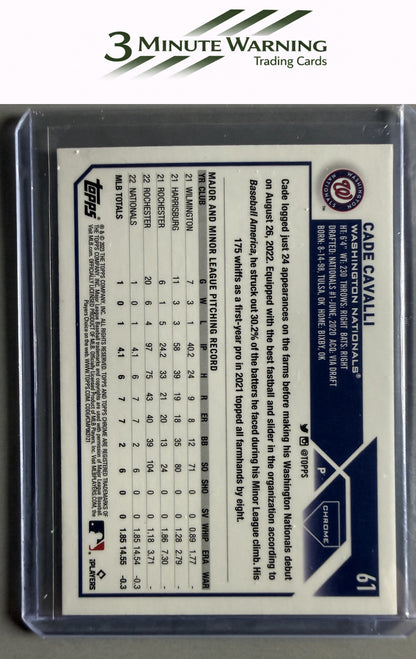 2023 Topps Chrome #61 Cade Cavalli
