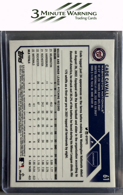 2023 Topps Chrome #61 Cade Cavalli