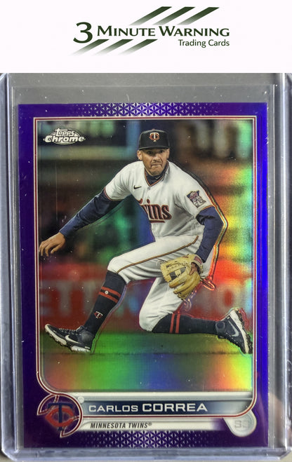 2022 Topps Chrome Update #USC98 Carlos Correa Purple Refractor