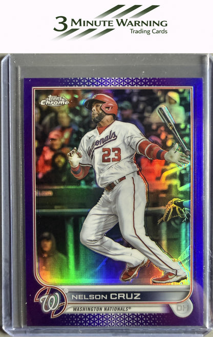 2022 Topps Chrome Update #USC142 Nelson Cruz Purple Refractor