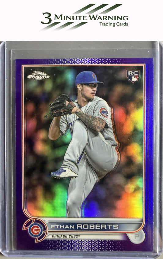 2022 Topps Chrome Update #USC31 Ethan Roberts Purple Refractor