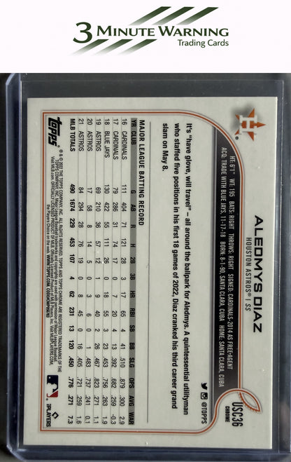 2022 Topps Chrome Update #USC36 Aledmys Diaz Purple Refractor