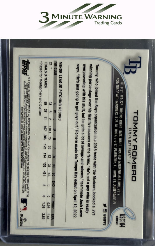 2022 Topps Chrome Update #USC104 Tommy Romero