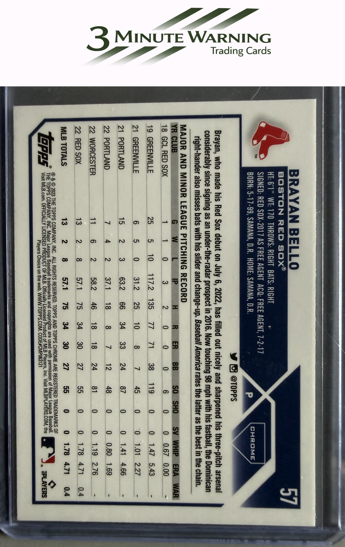 2023 Topps Chrome #57 Brayan Bello