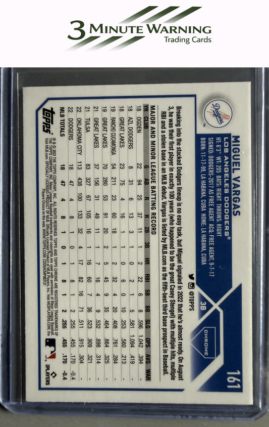 2023 Topps Chrome #161 Miguel Vargas Sepia Refractor