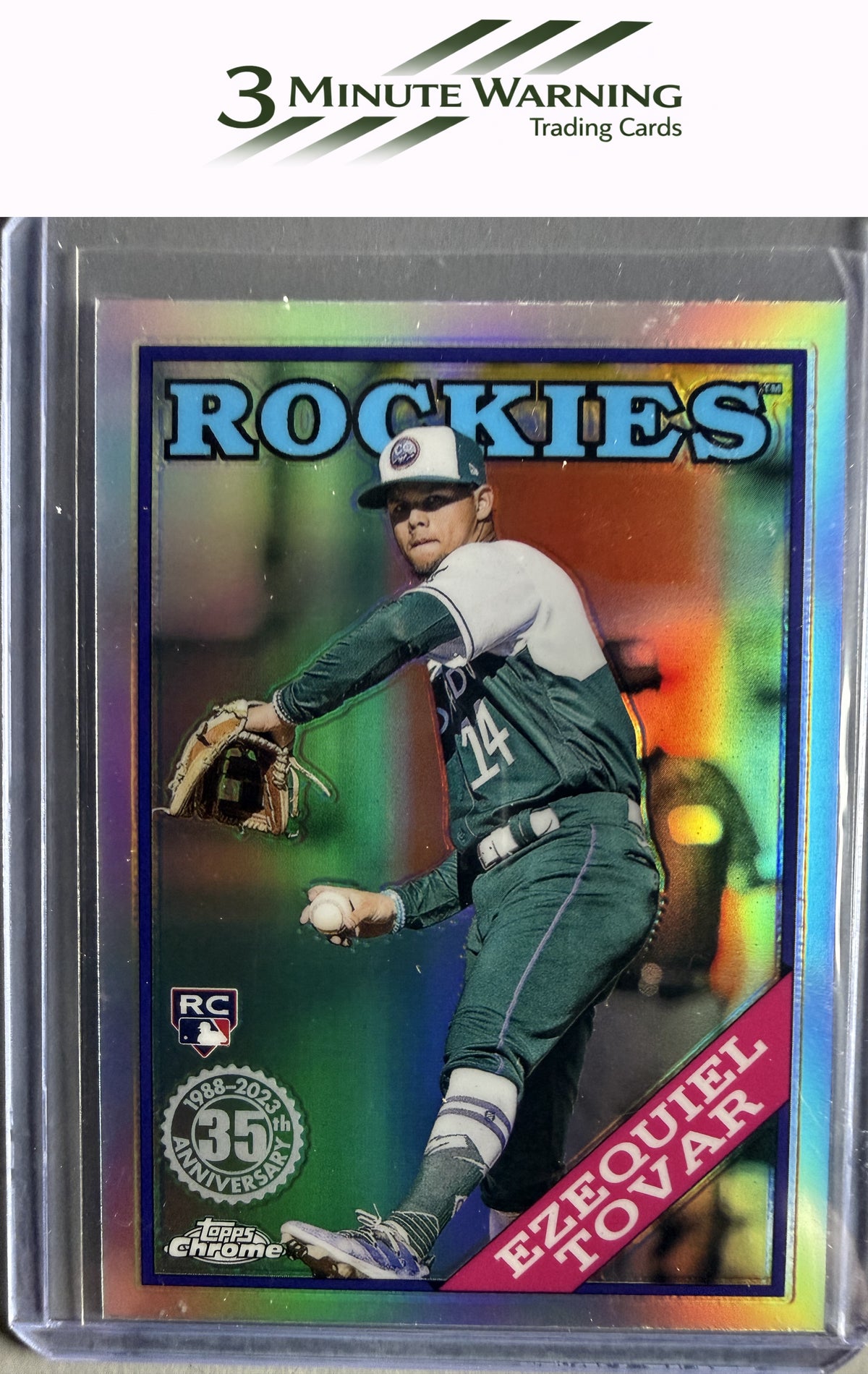 2023 Topps Chrome #88BC-9 Ezequiel Tovar 1988 Topps Baseball 35th Anniversary