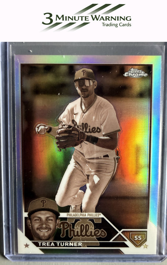2023 Topps Chrome #103 Trea Turner Sepia Refractor