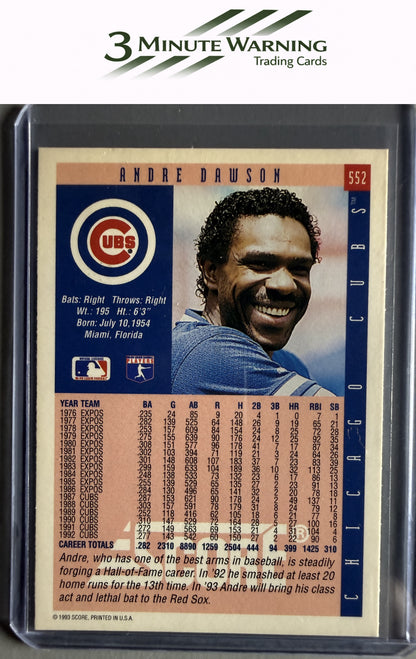 1993 Score #552 Andre Dawson