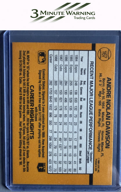 1989 Donruss #167b Andre Dawson