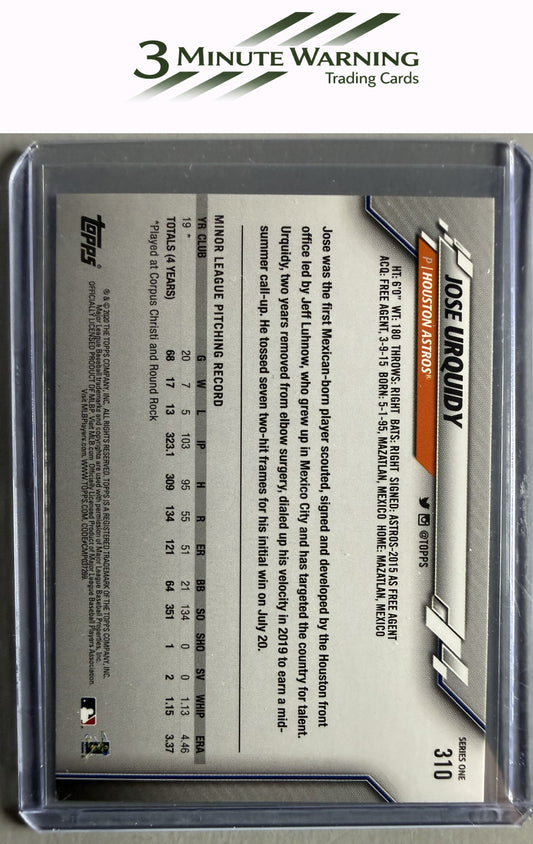 2020 Topps #310 Jose Urquidy