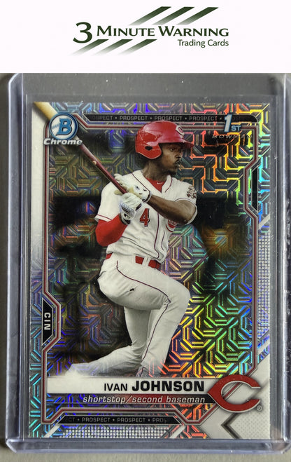 2021 Bowman #BCP-149 Ivan Johnson Chrome Prospects Mojo Refractor