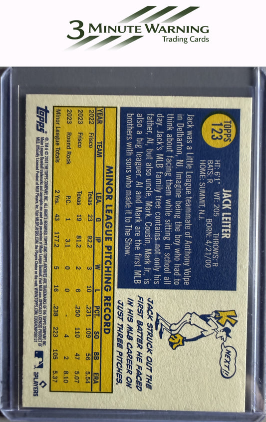 2024 Topps Archives #123 Jack Leiter