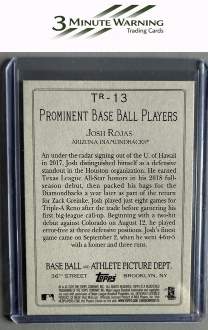 2020 Topps #TR-13 Josh Rojas Turkey Red 2020 (Series 2)