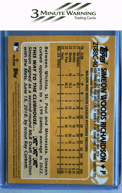 2023 Topps #2T88C-40 Simeon Woods Richardson 1988 Topps Baseball